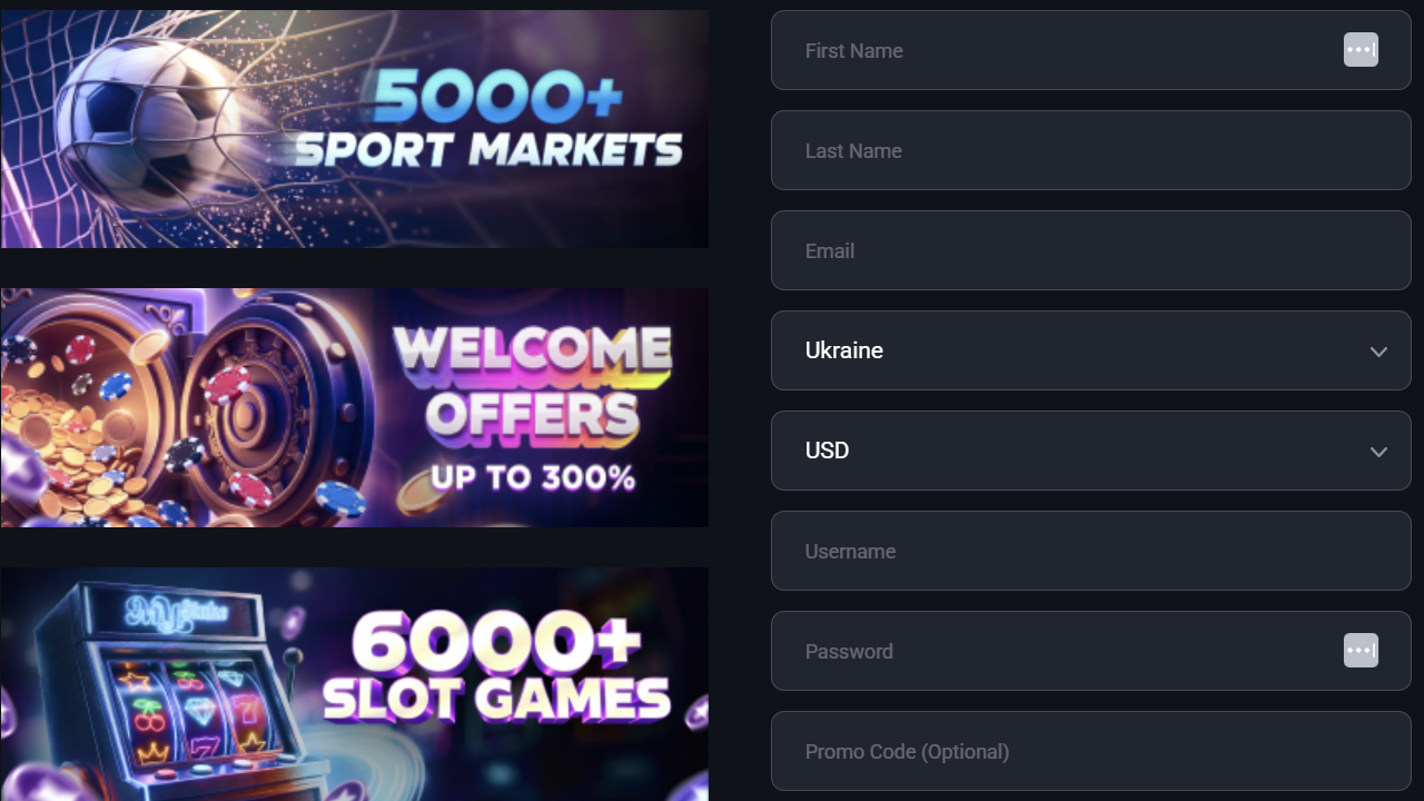 Mystake Casino Registration